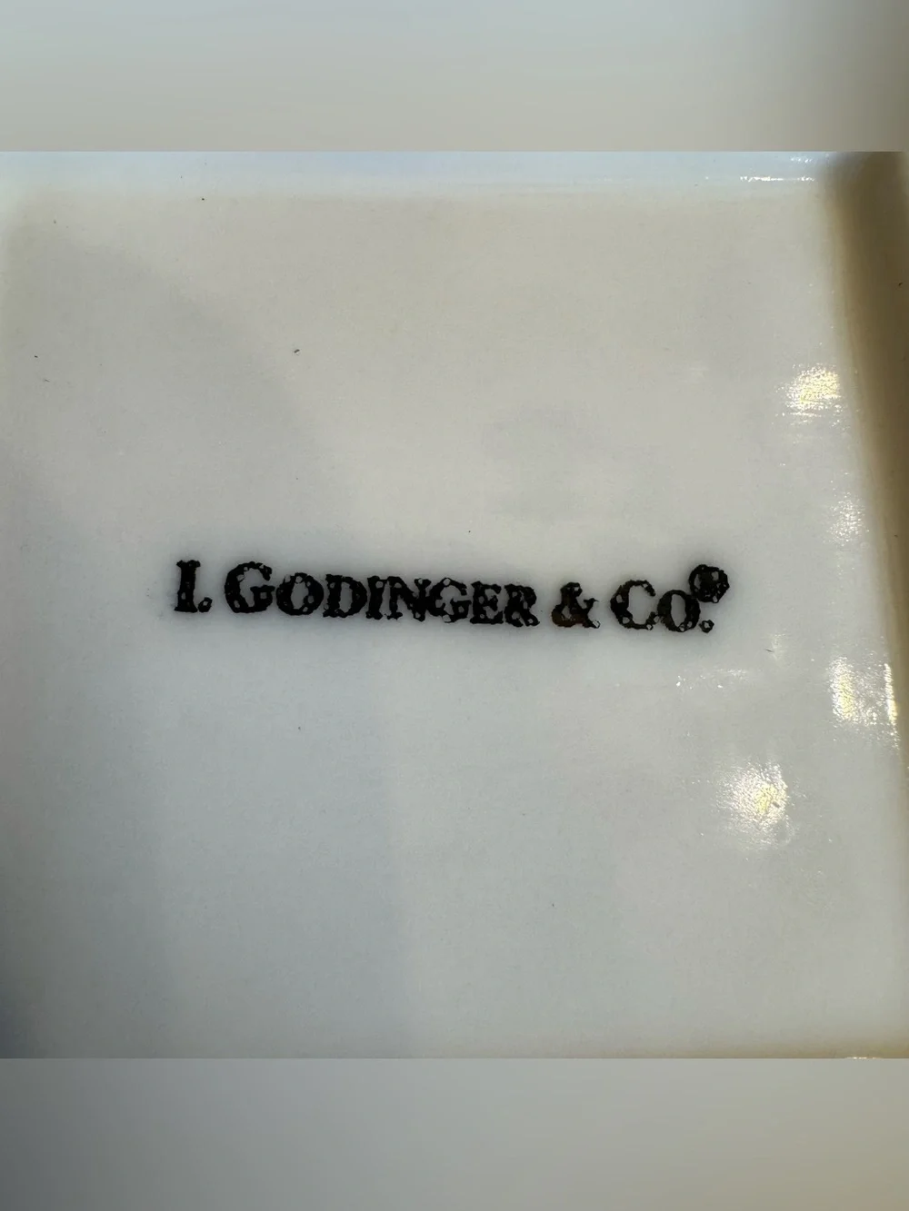LOT of 3 L. Godinger &  Co. Square Desert Plates Ivory Lace Cut Out 8" - Picture 9 of 16